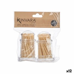 Θήκη για Οδοντογλυφίδες Kinvara AR1810522 Διαφανές 2 Τεμάχια (12 Μονάδες)