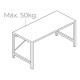 Γραφείο EDM 75195 Μαύρο Ξύλο Μέταλλο 120 x 60 x 74 cm Γραφείο EDM 75195 Μαύρο Ξύλο Μέταλλο 120 x 60 x 74 cm
