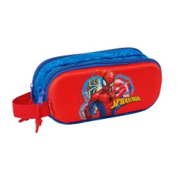 Διπλή Κασετίνα Spider-Man Κόκκινο Ναυτικό Μπλε 21 x 8 x 6 cm 3D