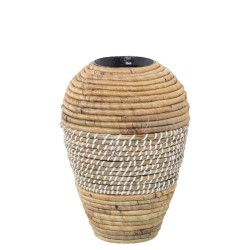 Βάζο Alexandra House Living Θαλάσσιο χόρτο 21 x 21 x 30 cm