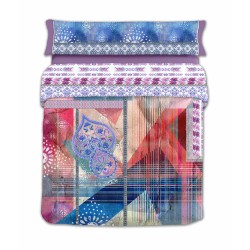 Κάλυψη παπλώματος Lois JAVA P. Χρώμα Malva Kρεβάτι 90 εκ 150 x 230 cm