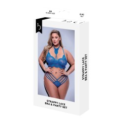 Σετ Εσωρούχων Baci Lingerie Bra & Panty Μπλε (Queen)