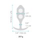 Πρωκτικό Plug B-Vibe 96779 Μαύρο Πρωκτικό Plug B-Vibe 96779 Μαύρο