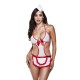 Ερωτική Στολή Baci Lingerie 1234 Λευκό Ένα μέγεθος Ερωτική Στολή Baci Lingerie 1234 Λευκό Ένα μέγεθος