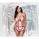 Ερωτική Στολή Baci Lingerie 1234 Λευκό Ένα μέγεθος Ερωτική Στολή Baci Lingerie 1234 Λευκό Ένα μέγεθος