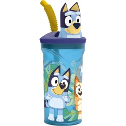 Κούπα με Καλαμάκι με Bluey PVC 3D
