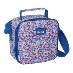 θερμική Θήκη Μεταφοράς Σνακ Nait Nait Flores coimbra azul Μπλε 20 x 20 x 15 cm