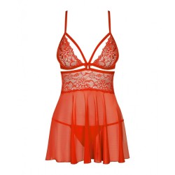 Babydoll Obsessive Κόκκινο XXL/XXXL