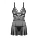 Babydoll Obsessive 838-BAB-1 Μαύρο L/XL Babydoll Obsessive 838-BAB-1 Μαύρο L/XL