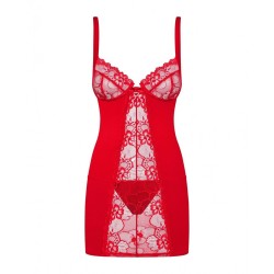 Babydoll Obsessive D605 Κόκκινο L/XL