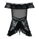 Babydoll Obsessive Flores Μαύρο S/M Babydoll Obsessive Flores Μαύρο S/M