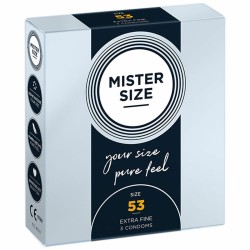 Προφυλακτικά Mister Size Πολύ Λεπτό (53 mm)