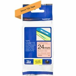 Αυθεντική Μητρική Ταινία Brother TZe-B51 Γκρι Μαύρο/Πορτοκαλί 24 mm