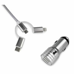 Καθολικός Φορτιστής USB για αυτοκίνητο USB + Καλώδιο USB-C Subblim SUB-CHG-4CC001