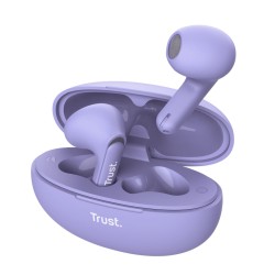 Ακουστικά in Ear Bluetooth Trust YAVI Μωβ