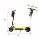 Ηλεκτρικό Σκούτερ Manta XRIDER MX10 MAX Κίτρινο Μαύρο 800 W Ηλεκτρικό Σκούτερ Manta XRIDER MX10 MAX Κίτρινο Μαύρο 800 W