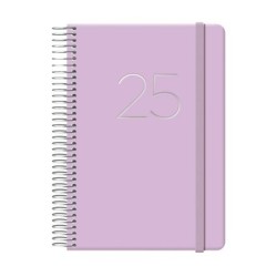 Ατζέντα GLOSS DOHE 12574 Μωβ 12,5 x 18 cm Ετήσιο 2025