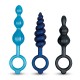 Πρωκτικό Plug B-Vibe Μπλε 3 Τεμάχια Πρωκτικό Plug B-Vibe Μπλε 3 Τεμάχια