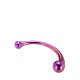 Κλασσικός Δονητής Dream Toys Glamour Glass Πολύχρωμο Ø 3,5 cm Κλασσικός Δονητής Dream Toys Glamour Glass Πολύχρωμο Ø 3,5 cm