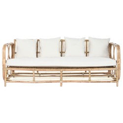 Καναπές Home ESPRIT Λευκό Φυσικό 192 x 72 x 75 cm