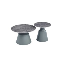 Βοηθητικό Τραπεζάκι Home ESPRIT Γκρι 70 x 70 x 43 cm 70 x 70 x 1 cm