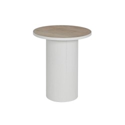 Βοηθητικό Τραπέζι Home ESPRIT Λευκό Μέταλλο Ξύλο MDF 46 x 46 x 56 cm