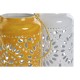 Κηροπήγιο Home ESPRIT Κίτρινο Λευκό Σίδερο 15 x 15 x 26 cm (x2) Κηροπήγιο Home ESPRIT Κίτρινο Λευκό Σίδερο 15 x 15 x 26 cm (x2)