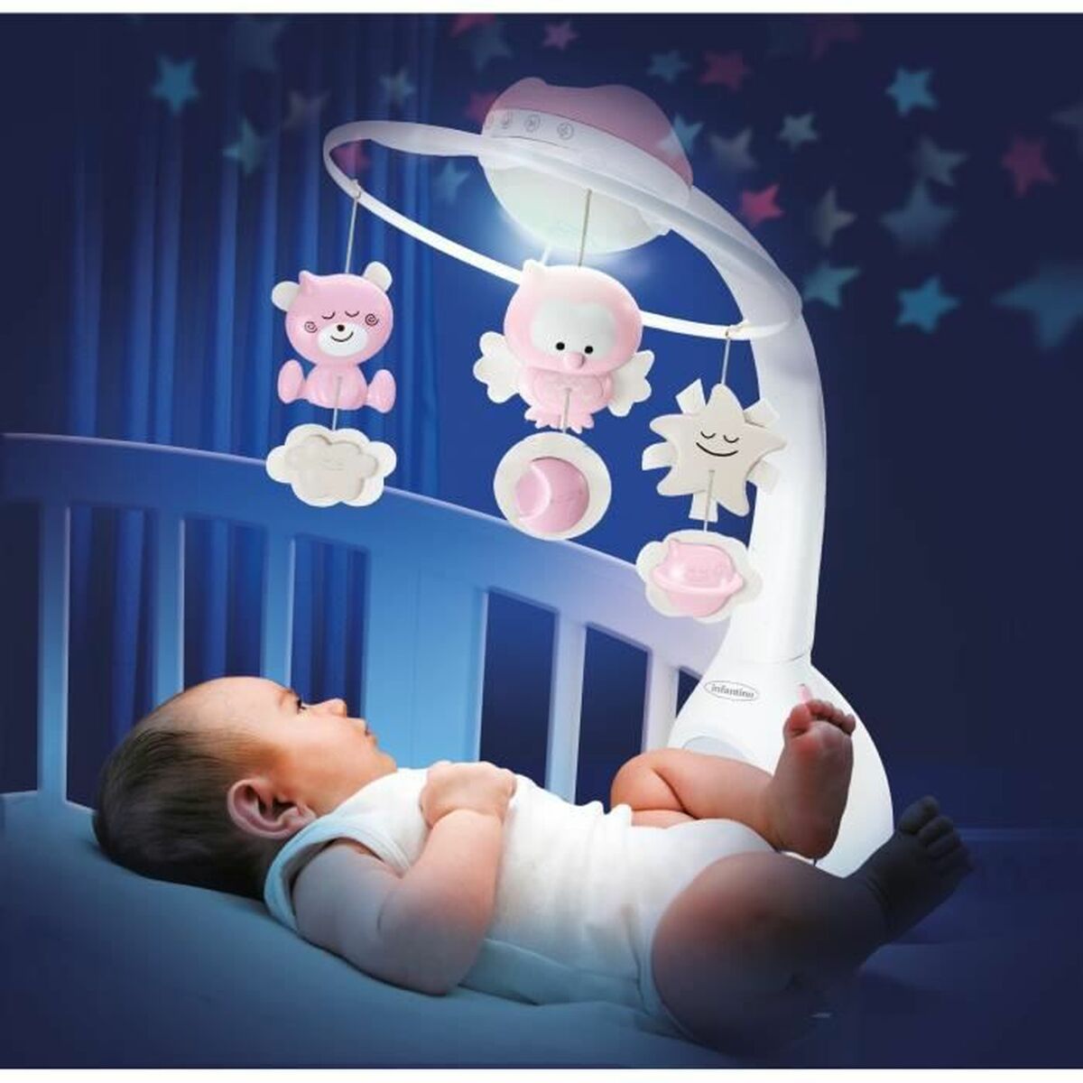 Προβολέας και Κινητό Infantino Sweet Girl Night 3-σε-1 Προβολέας και Κινητό Infantino Sweet Girl Night 3-σε-1
