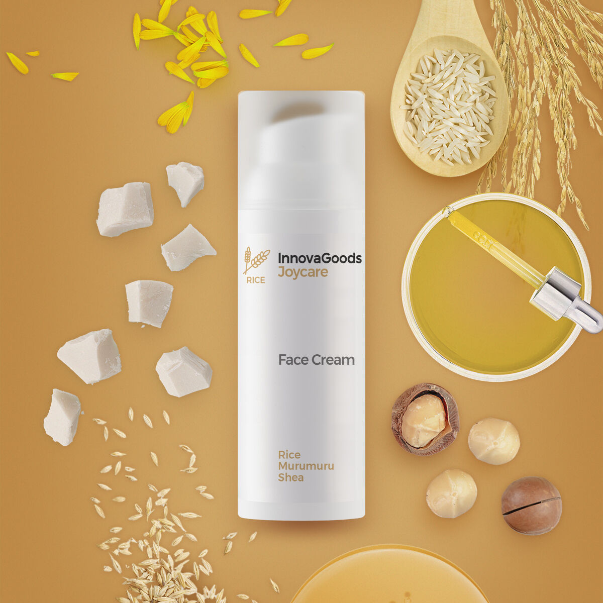Ενυδατική κρέμα προοσώπου Rice Joycare InnovaGoods 50 ml Ενυδατική κρέμα προοσώπου Rice Joycare InnovaGoods 50 ml