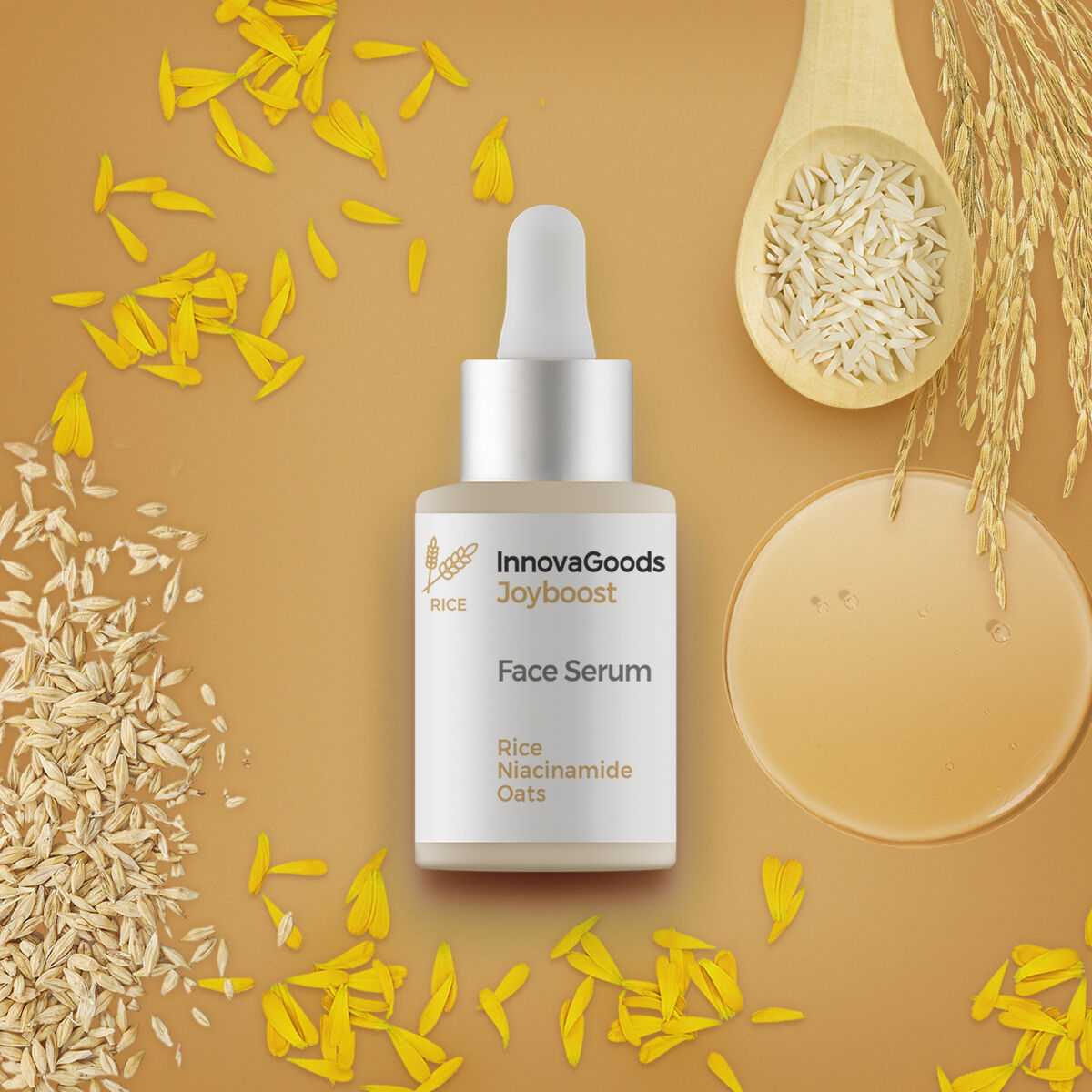 Ορός Προσώπου Rice Joyboost InnovaGoods 30 ml Ορός Προσώπου Rice Joyboost InnovaGoods 30 ml