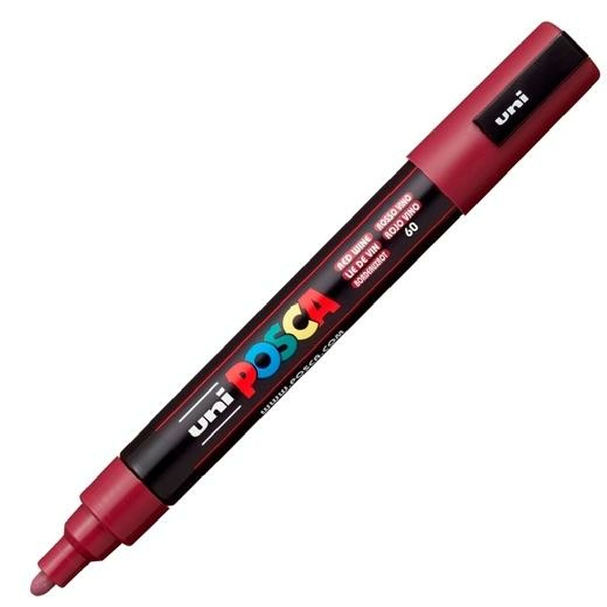 Ακρυλικό δείκτη χρώματος POSCA PC-3M Eρυθρό ρασί 0,9-1,3 mm (x6) Ακρυλικό δείκτη χρώματος POSCA PC-3M Eρυθρό ρασί 0,9-1,3 mm (x6)