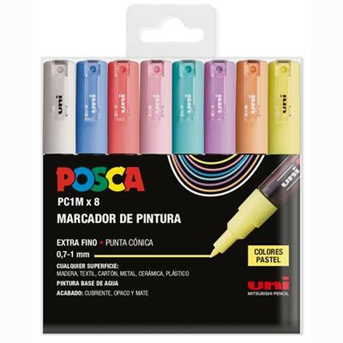 Ακρυλικό δείκτη χρώματος POSCA PC-1M/8C Κέικ 0,9-1,3 mm 8 Τεμάχια Ακρυλικό δείκτη χρώματος POSCA PC-1M/8C Κέικ 0,9-1,3 mm 8 Τεμάχια