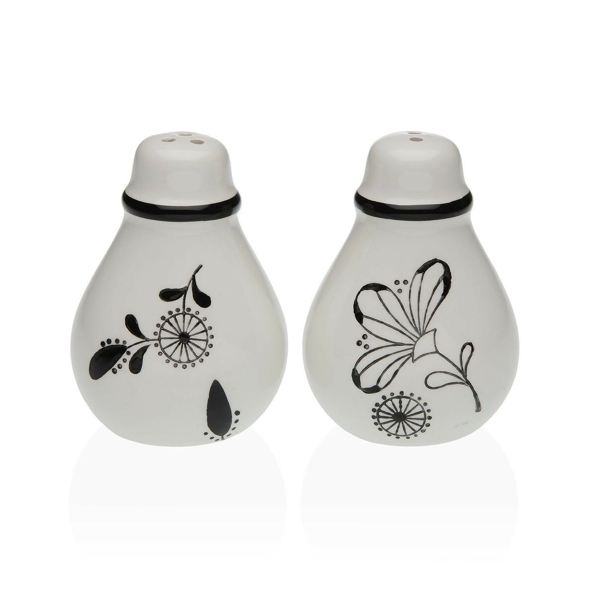 Αλατιέρα και Πιπεριέρα Versa Κεραμικά Dolomite Blomster 5,5 x 8,5 x 6 cm Αλατιέρα και Πιπεριέρα Versa Κεραμικά Dolomite Blomster 5,5 x 8,5 x 6 cm