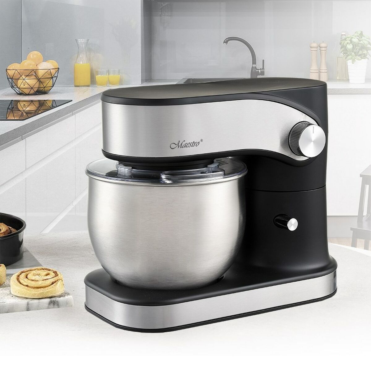 Επεξεργαστής Τροφίμων Feel Maestro MR-557 Μαύρο Ασημί 1200 W 3 L Επεξεργαστής Τροφίμων Feel Maestro MR-557 Μαύρο Ασημί 1200 W 3 L