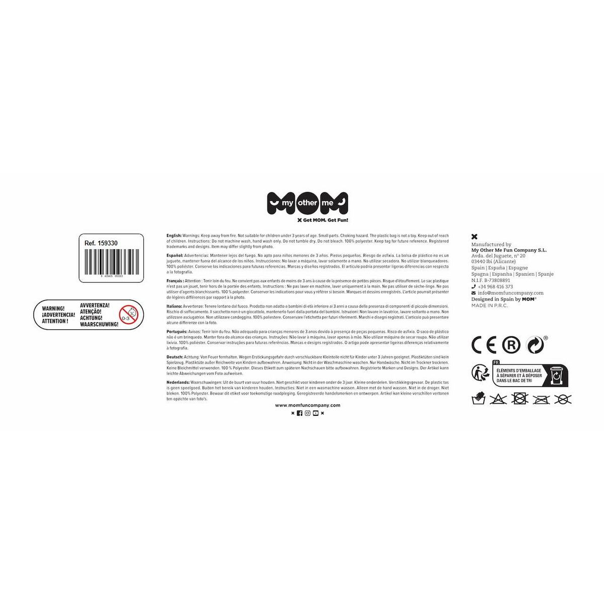 Αποκριάτικη Στολή για Μωρά My Other Me 7-12 Μηνών