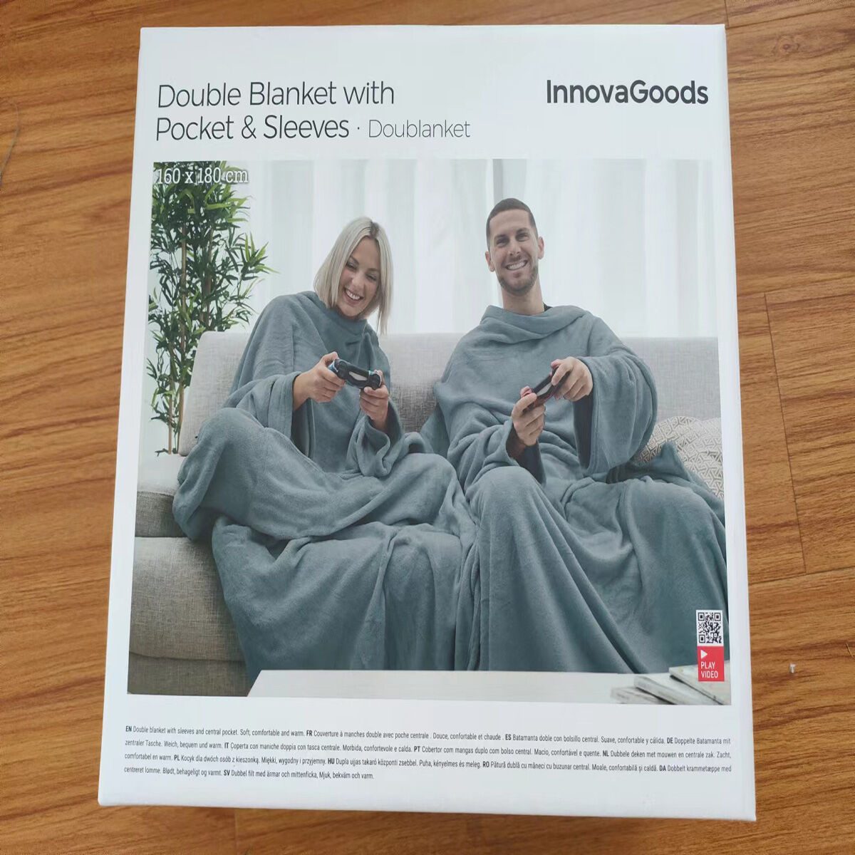 Διπλό Κουβερλί με Κεντρική Τσέπη Doublanket InnovaGoods Διπλό Κουβερλί με Κεντρική Τσέπη Doublanket InnovaGoods