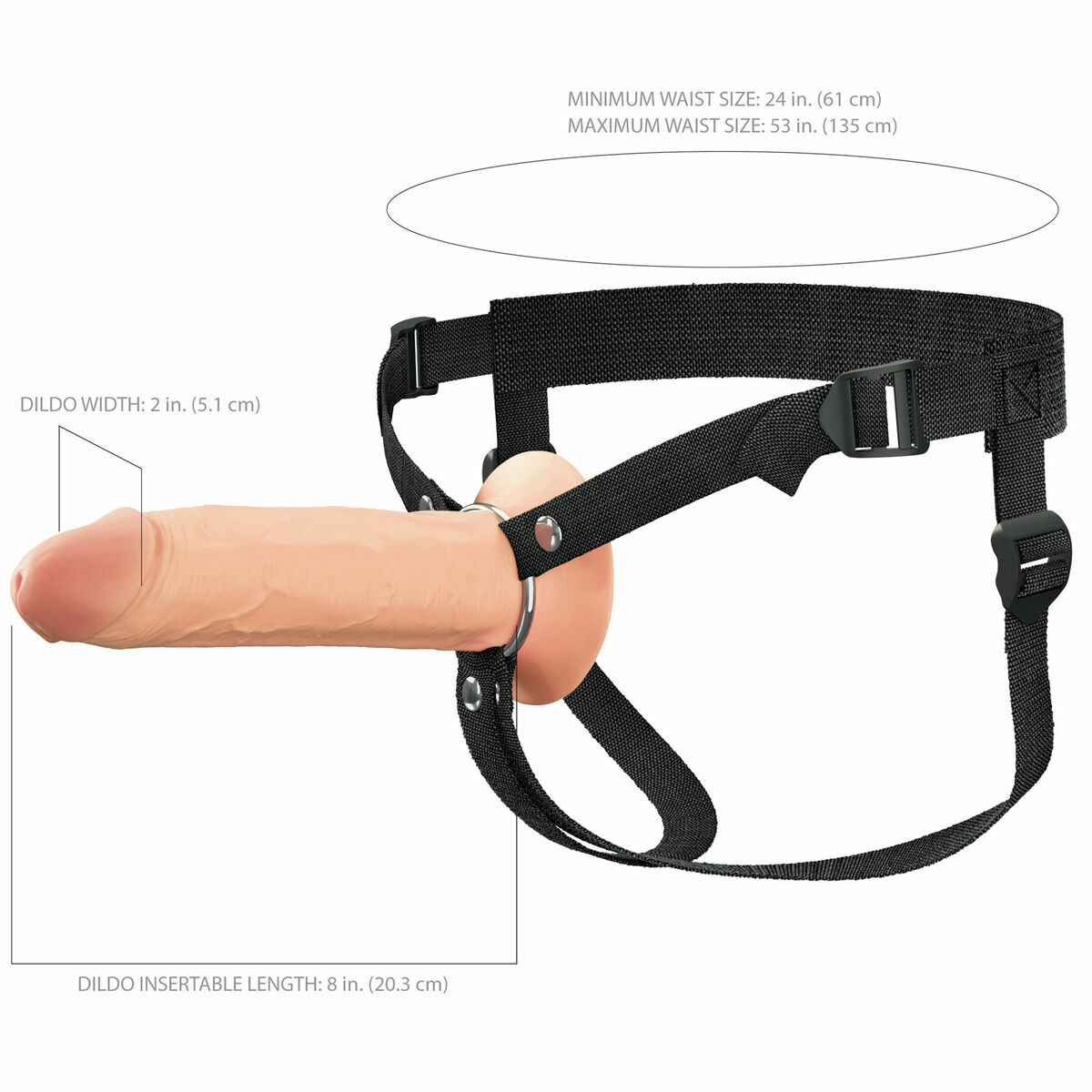 Φαλλός strap-on Pipedream Fantasy X-tensions Elite Φαλλός strap-on Pipedream Fantasy X-tensions Elite