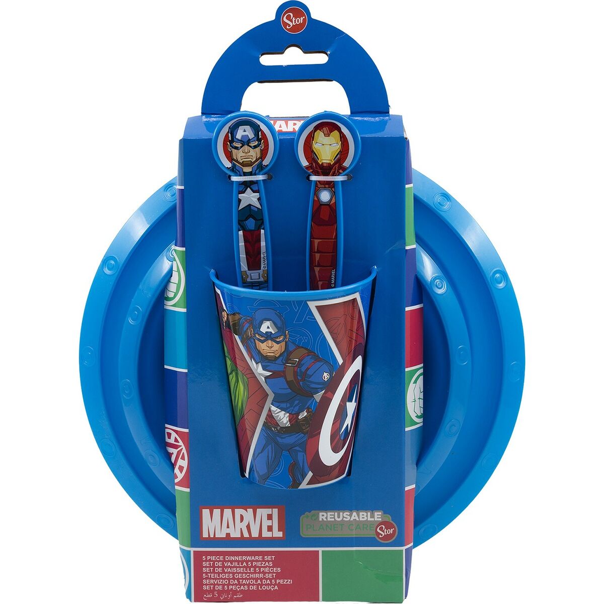 Παιδικό Σετ Σκεύη The Avengers CZ11309 Πλαστική ύλη (5 Τεμάχια) Παιδικό Σετ Σκεύη The Avengers CZ11309 Πλαστική ύλη (5 Τεμάχια)