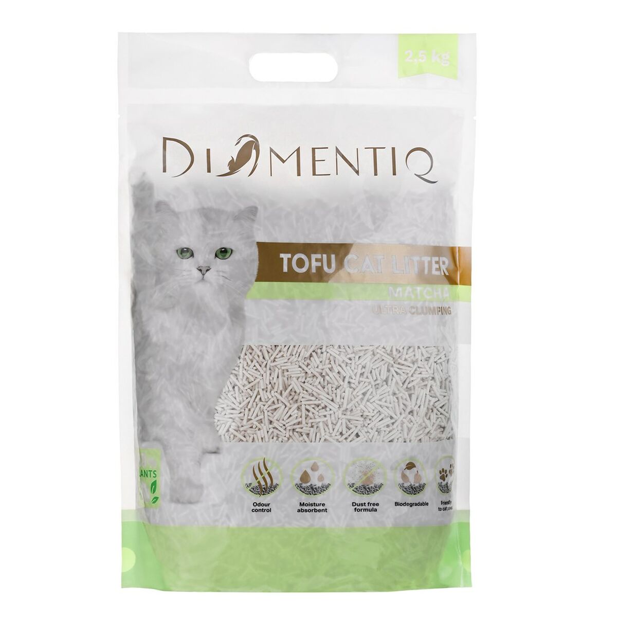 Αμμος για Γάτες Diamentiq Tofu 2,5 kg Αμμος για Γάτες Diamentiq Tofu 2,5 kg