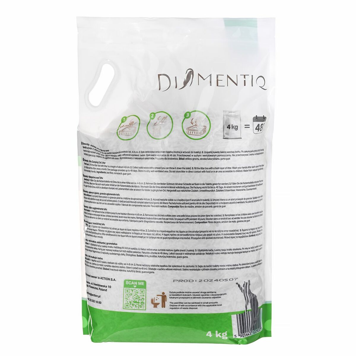 Αμμος για Γάτες Diamentiq Tofu Αμμος για Γάτες Diamentiq Tofu