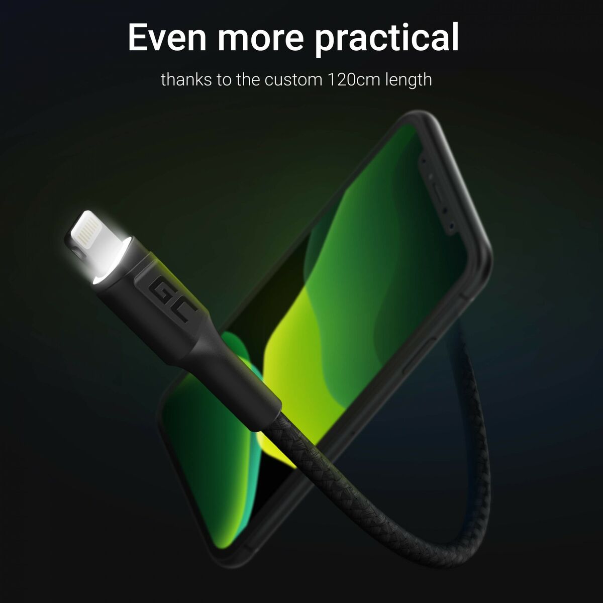 Lightning Καλώδιο Green Cell KABGC05 Μαύρο 1,2 m Lightning Καλώδιο Green Cell KABGC05 Μαύρο 1,2 m