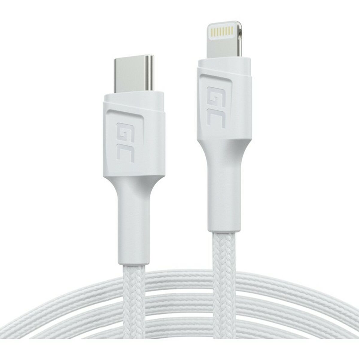 Καλώδιο USB Green Cell KABGC30W Λευκό 1,2 m Καλώδιο USB Green Cell KABGC30W Λευκό 1,2 m