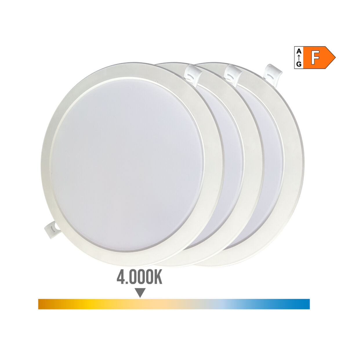 Downlight LED EDM 31568 18 W Ø 22 x 3,2 cm 3 Μονάδες (4000 K) Downlight LED EDM 31568 18 W Ø 22 x 3,2 cm 3 Μονάδες (4000 K)