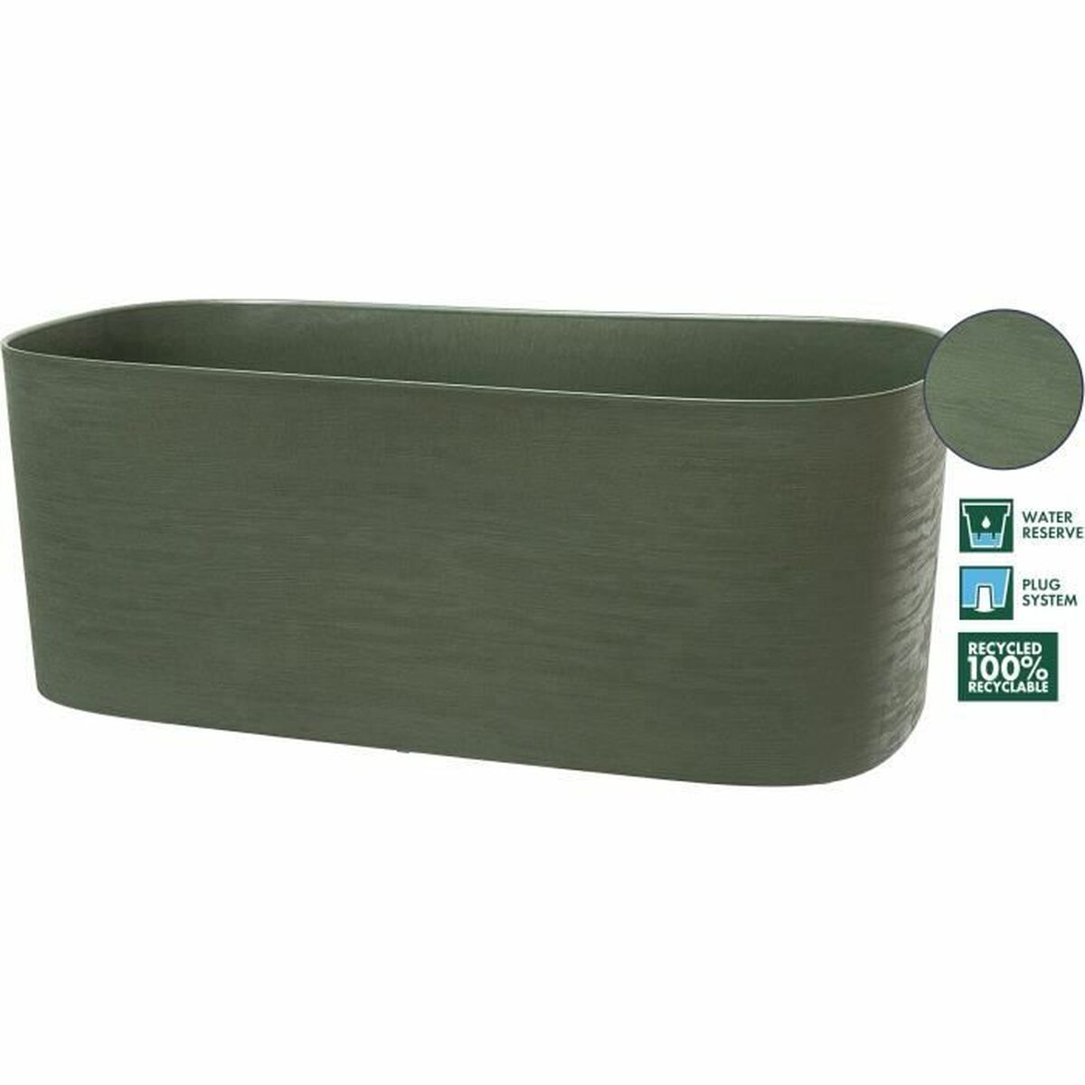 Αυτοποτιζόμενο Φυτευτή Garden ID Ανοιχτό Πράσινο 80 x 38 cm Αυτοποτιζόμενο Φυτευτή Garden ID Ανοιχτό Πράσινο 80 x 38 cm