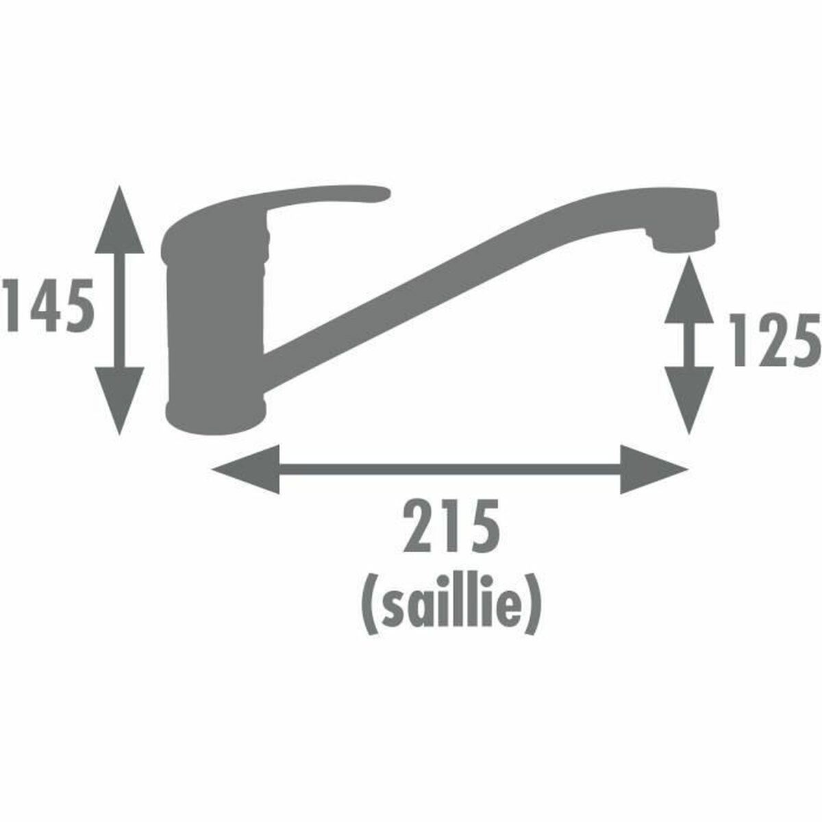 Kitchen Tap Rousseau ATHENA Μέταλλο Kitchen Tap Rousseau ATHENA Μέταλλο