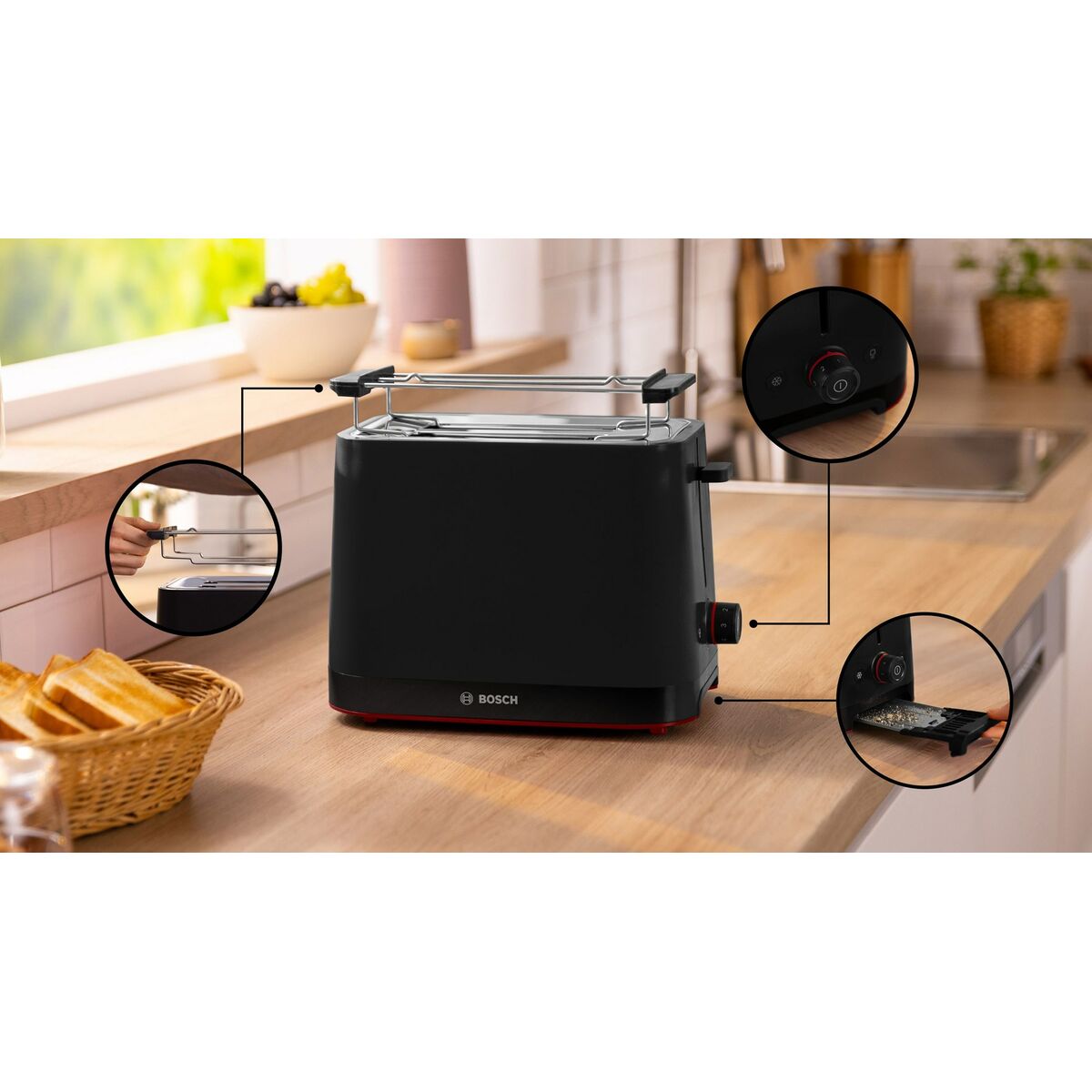 Τοστιέρα BOSCH TAT 3M123 950 W Τοστιέρα BOSCH TAT 3M123 950 W
