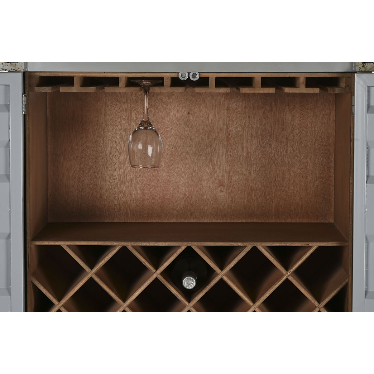 Μπουκαλοθήκη Home ESPRIT Sky μπλε 76,5 x 41 x 157,5 cm Μπουκαλοθήκη Home ESPRIT Sky μπλε 76,5 x 41 x 157,5 cm