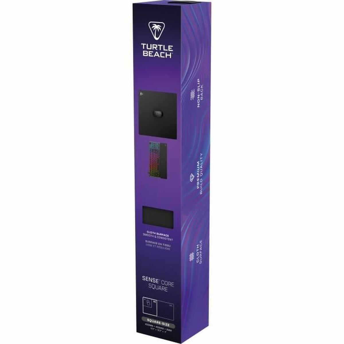 Χαλί ποντικιών Turtle Beach SenseCore Square Μαύρο