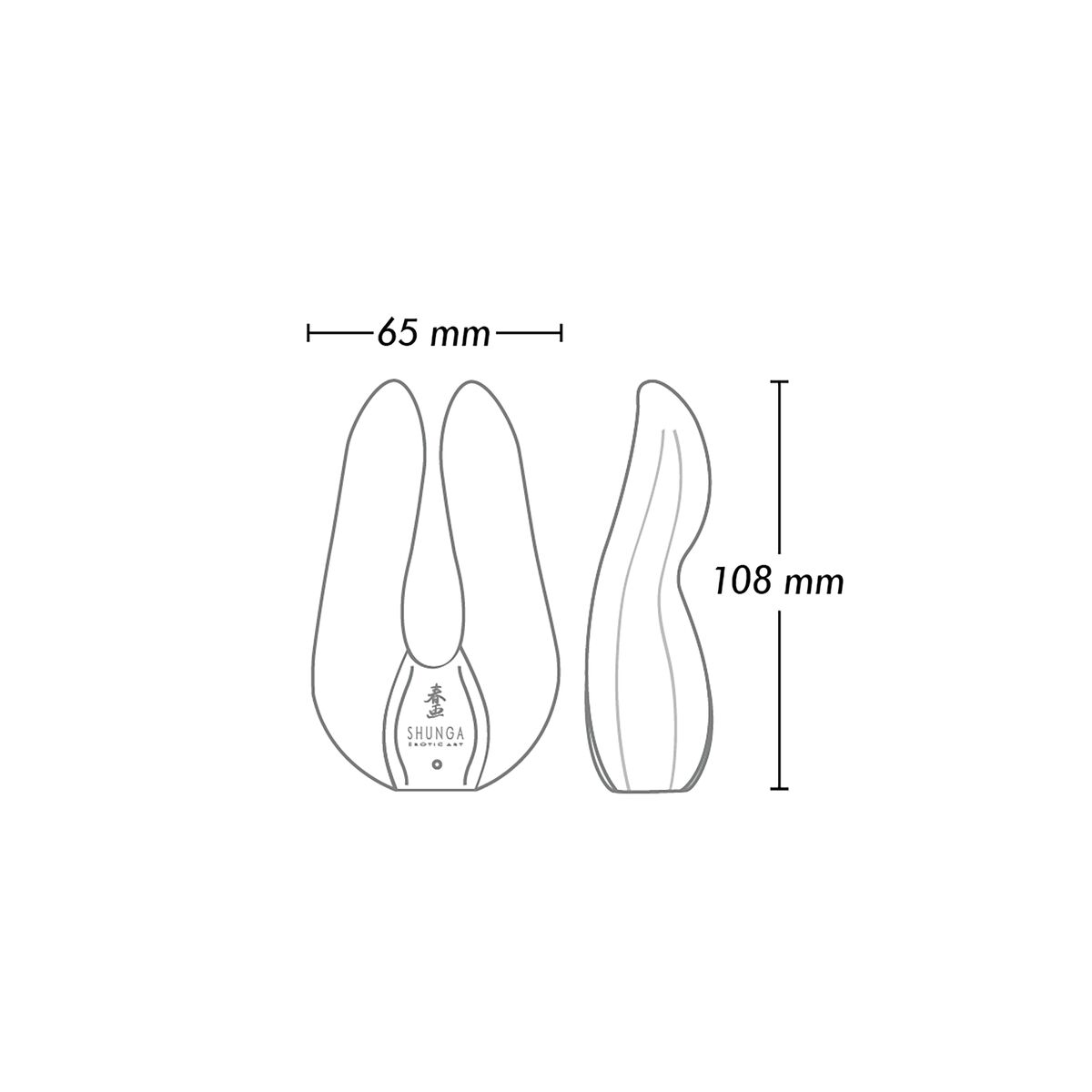 Συσκυή Μασάζ Shunga Aiko Μαύρο