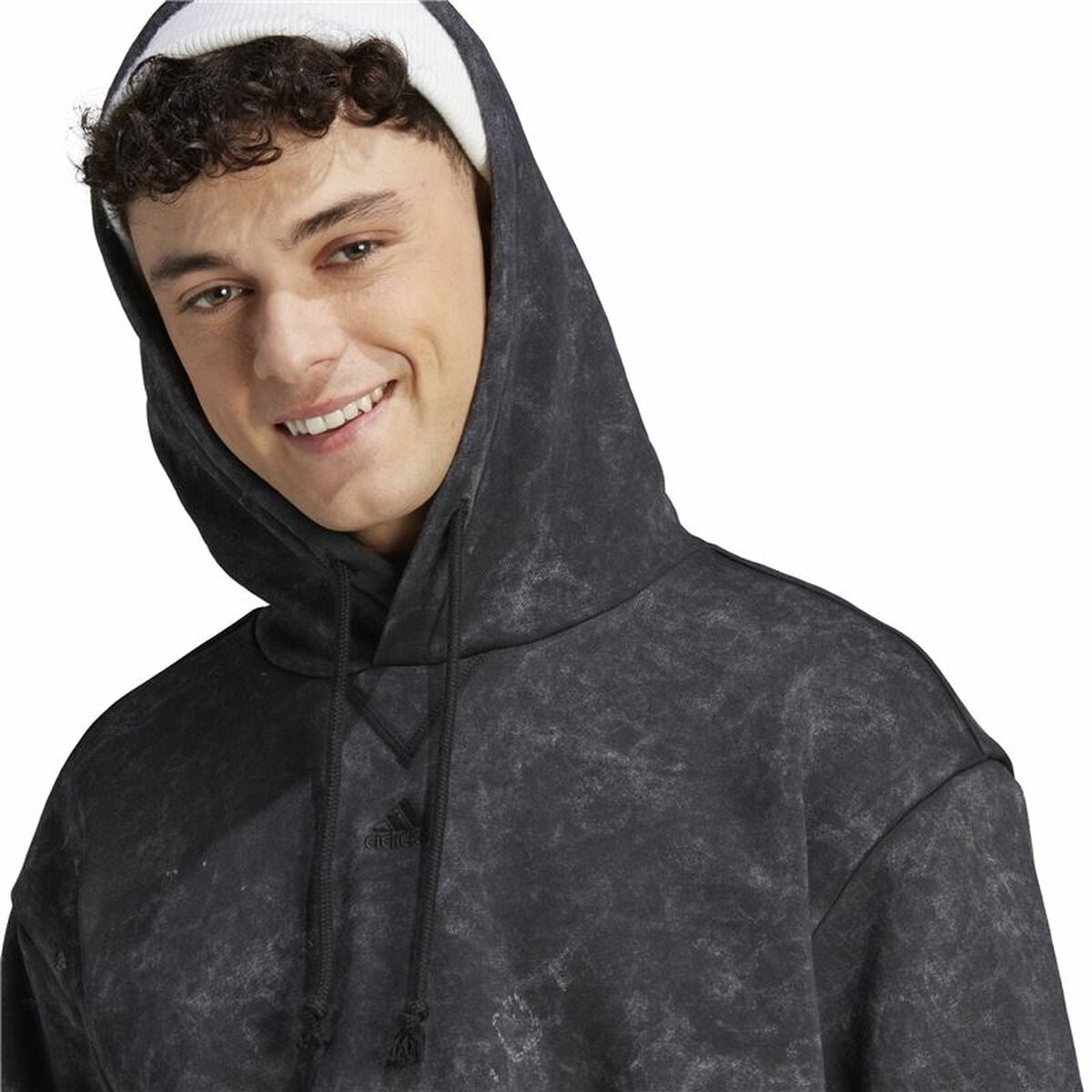 Ανδρικό Φούτερ με Κουκούλα Adidas IJ6929 Μαύρο Ανδρικό Φούτερ με Κουκούλα Adidas IJ6929 Μαύρο